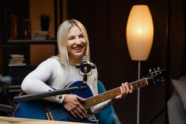 Microphone setup for professional singing lessons and vocal performance coaching